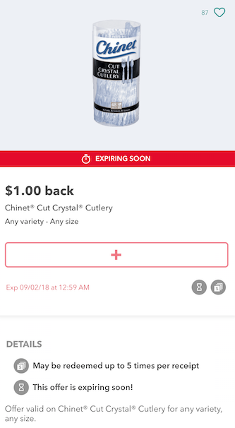 chinet cutlery coupon