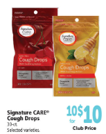 Signature Care Cough Drops