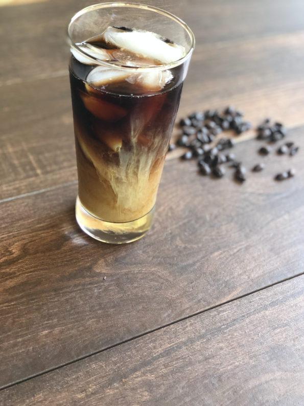 cold brew coffee with cream