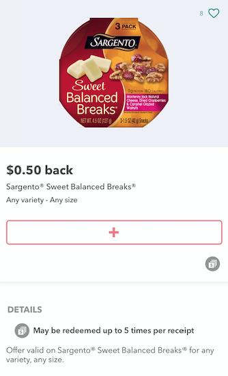 sargento balanced breaks coupon