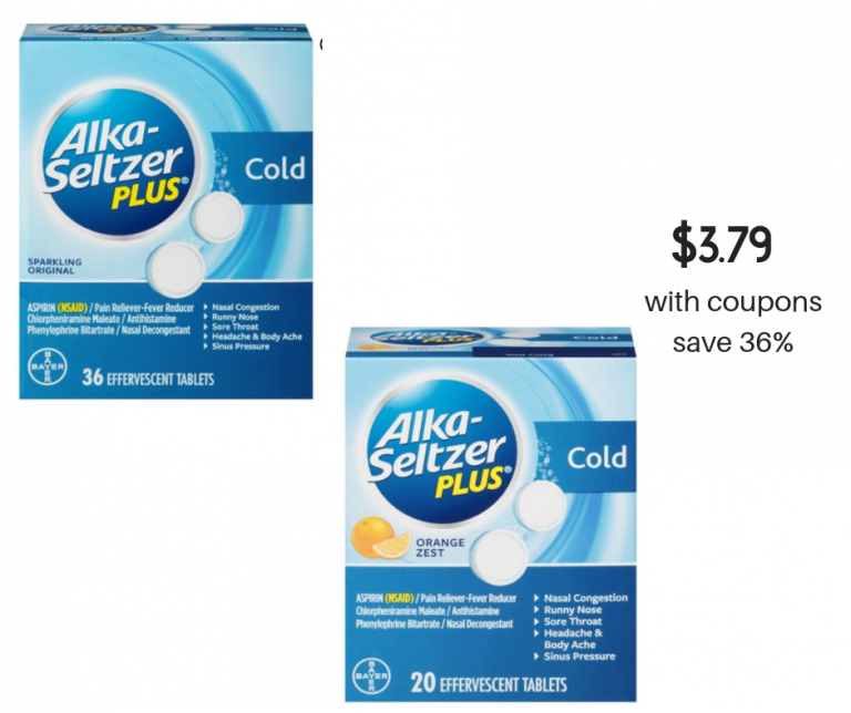 Save on Alka-Seltzer Plus Cold &amp; Flu Care - Pay Just $3.79 with Coupon ...