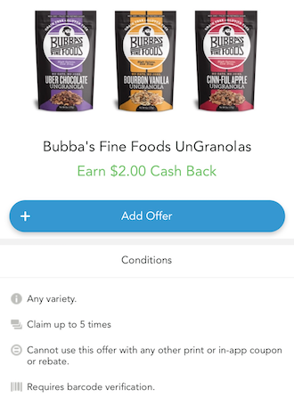 Bubba's Fine Foods Coupon