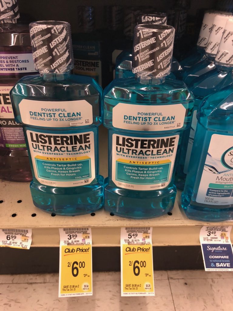 Listerine Mouthwash Sale Safeway