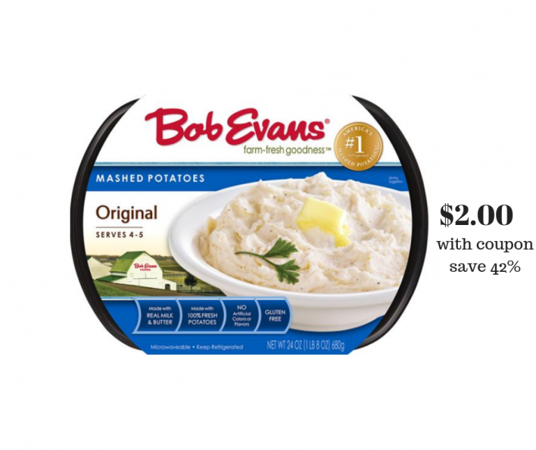 Bob Evans Refrigerated Sides 2.00 with Coupons Super Safeway
