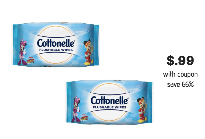 Cottonelle Flushable Wipes for Kids