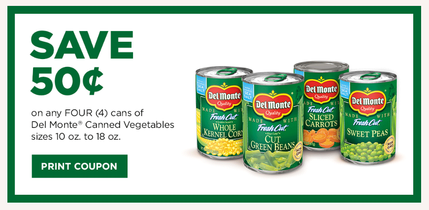 Del Monte Canned Vegetables