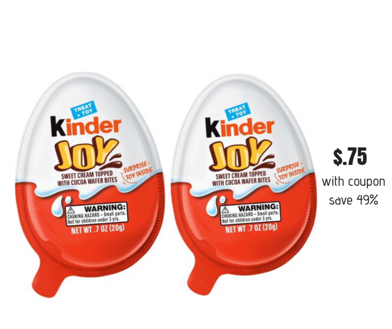 Kinder JOY Candy Treats Just .75 with Sale and Coupon Super Safeway