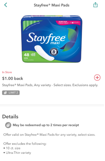 Stayfree Coupons