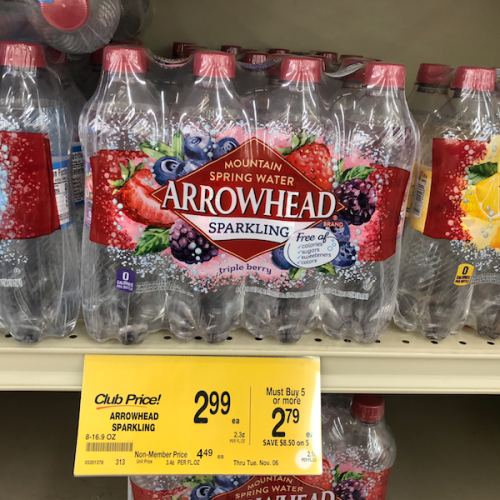 arrowhead sparkling Water