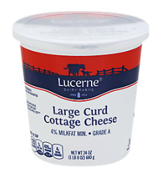 Lucerne Cottage Cheese Coupon = $1.50 for 24 Ounces at Safeway
