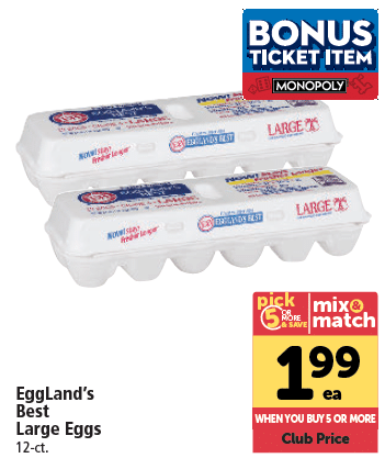 Eggland's Best Large Eggs Just $.99 With Coupon at Safeway - Super Safeway