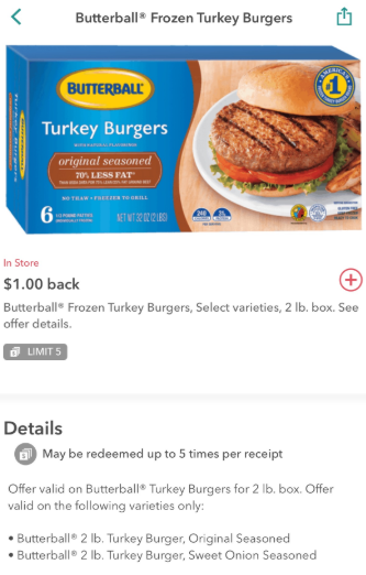 Butterball Turkey Burgers