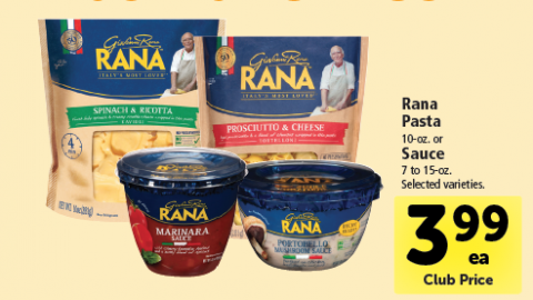 Giovanni Rana Pasta Sauce Just $2.74 With Coupon at Safeway - Super Safeway