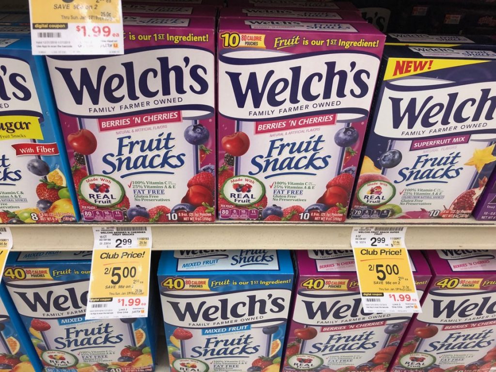 HOT Welch's Fruit Snacks Coupon Stack, Pay Just .99 at Safeway Super