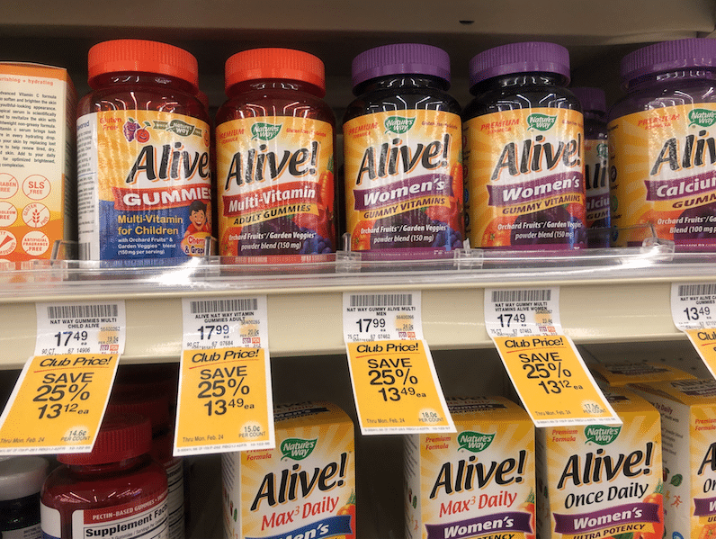 Nature's Way Alive! Multi-Vitamin Coupon and Sale at Safeway - Super ...