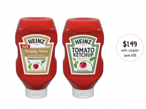 Simply Heinz Ketchup Coupon, Pay Just $1.49 for 32 oz at Safeway ...