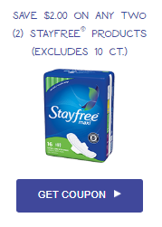 Stayfree coupons