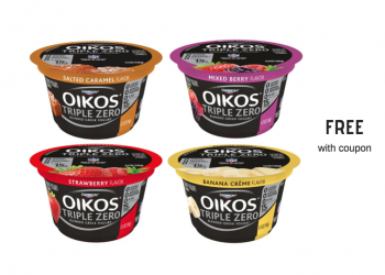 Free Oikos Triple Zero Greek Yogurt With Coupon and Sale at Safeway
