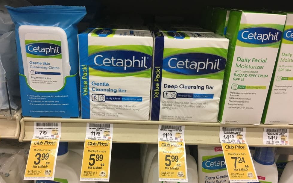 Cetaphil Coupons & Sale = 1.99 5.99 at Safeway (Save up to 75