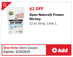 Open Nature Shrimp Coupon