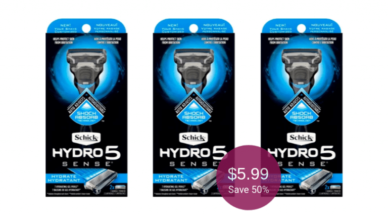 Schick Hydro5 Coupon &amp; Sale = $5.99 for a Razor at Safeway (Save 50% ...