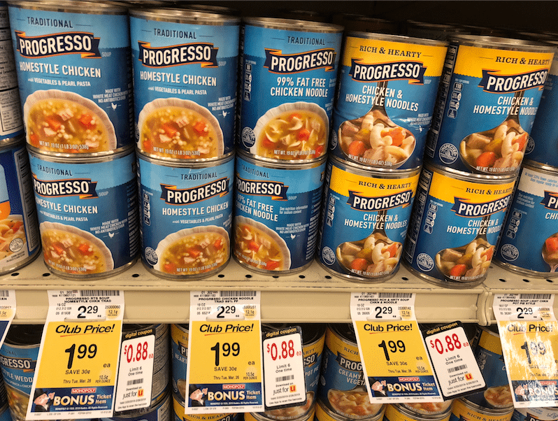 Progresso Soup Cans Just $.88 Each With Coupon at Safeway - Super Safeway