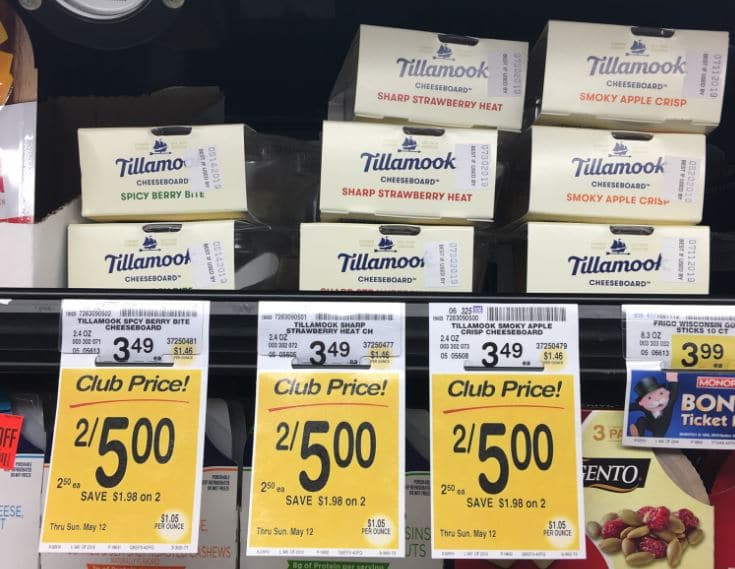 Try New Tillamook Cheeseboard Now Available at Safeway Pay 0.50 With