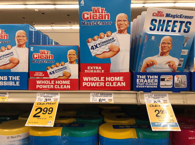 Save on Mr. Clean Cleaners and Magic Erasers at Safeway.