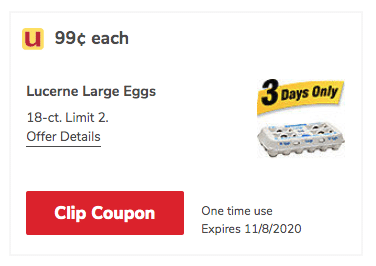 18 Ct Lucerne Eggs For Only 99 After Coupon Super Safeway