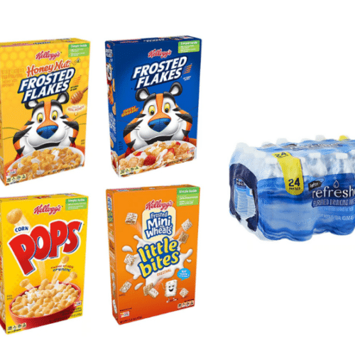 kelloggs cereal and free water