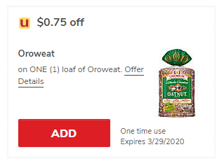 oroweat bread coupon