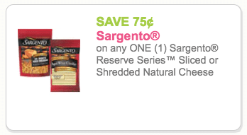 Sargento Cheese Just $1.49 With Coupon and Sale at Safeway - Super Safeway
