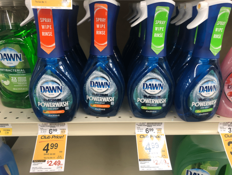 NEW Dawn Powerwash Dish Spray Try For FREE at Safeway Super Safeway
