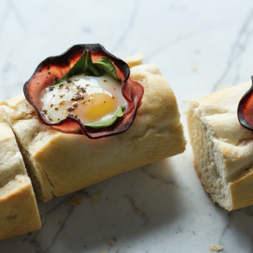 Baked Ham & Egg Bread Recipe
