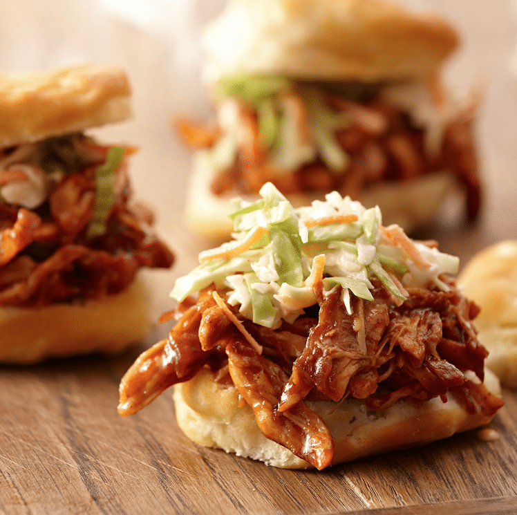 BBQ_Pulled_Chicken_Sliders_With_Slaw