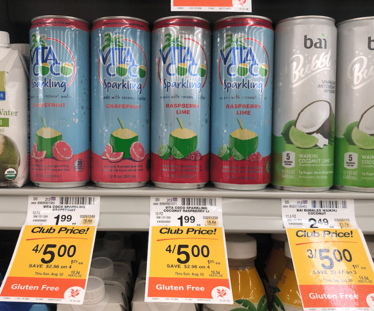 Vita Coco Sparkling Water Just $.25 and VitaCoco Coconut Water Just $.50 at Safeway - Super Safeway