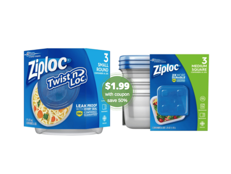 Ziploc Containers Just 1.99 With Sale and Coupon, Save 50 Super Safeway