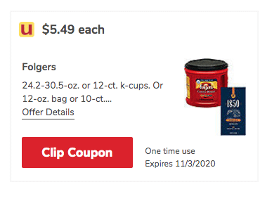 Folgers 1850 Coffee Just $3.99, Folgers Coffee Tubs Just $4.49 at ...