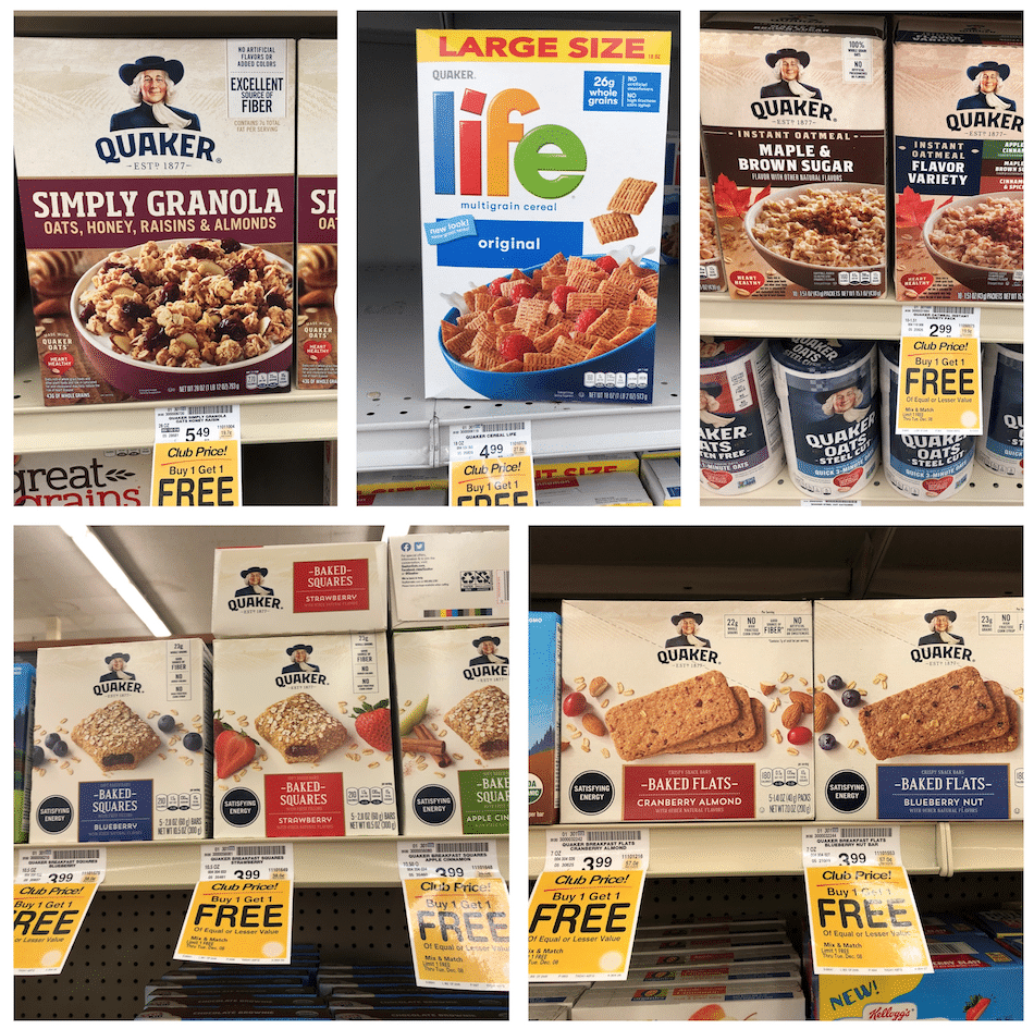 BOGO Free Quaker Simply Granola, Instant Oatmeal, Baked Squares and ...