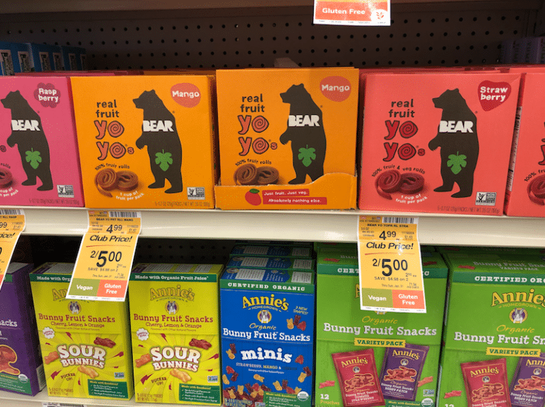 BEAR YoYo's Fruit Snacks Just 1.50 at Safeway Super Safeway