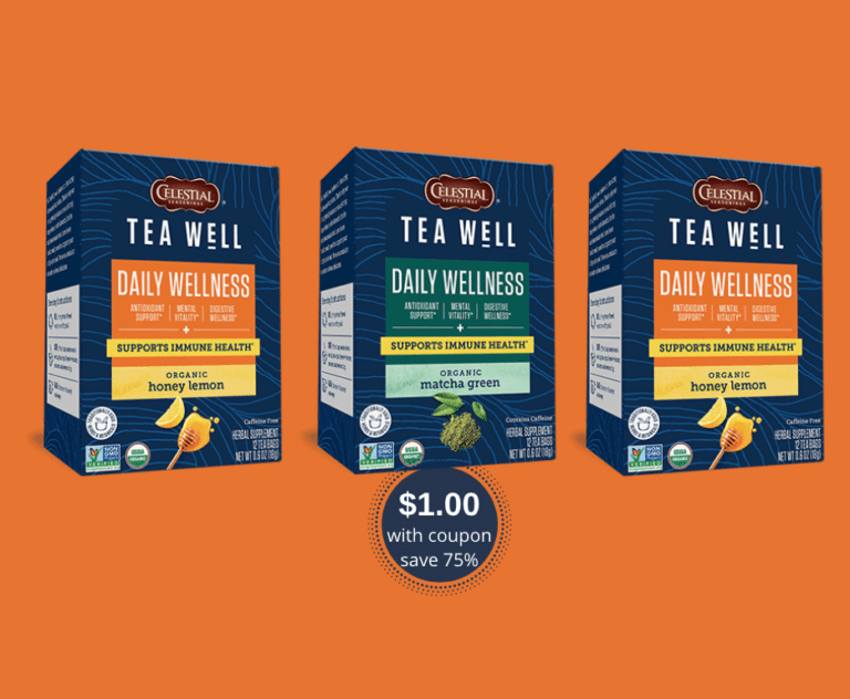 Celestial Seasonings Tea Well Organic Wellness Teas Just 1.00 at