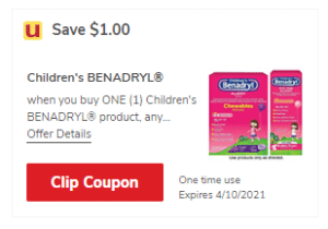 Children's Benadryl Just $3.99 at Safeway (Reg. $8.49) - Super Safeway