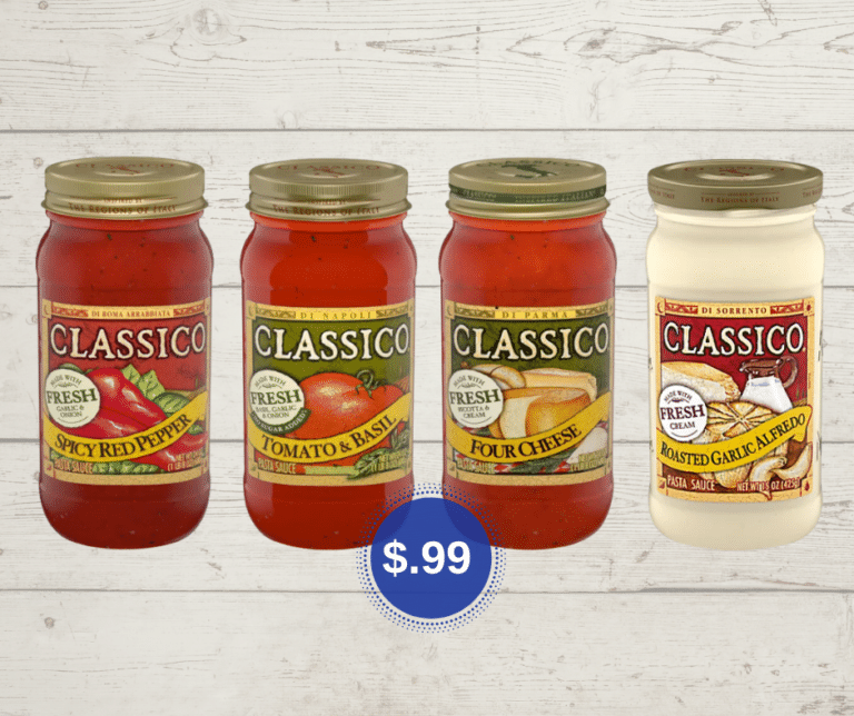 .99 Classico Pasta Sauce or Alfredo at Safeway Super Safeway