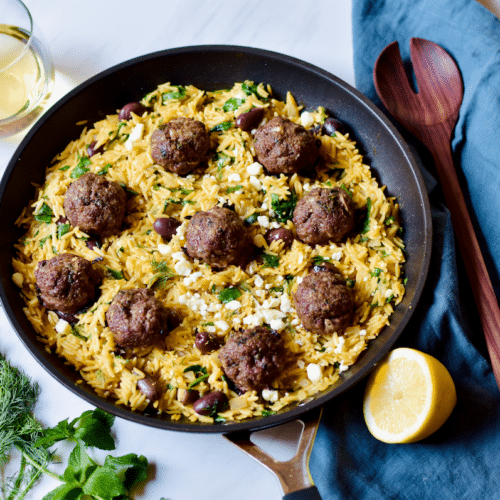Greek Meatballs With Orzo Pilaf Super Safeway