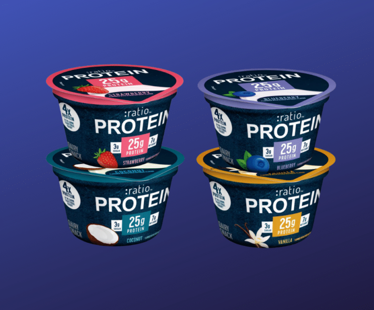 NEW ratio PROTEIN Yogurt 25 grams of Protein Per Cup Super Safeway
