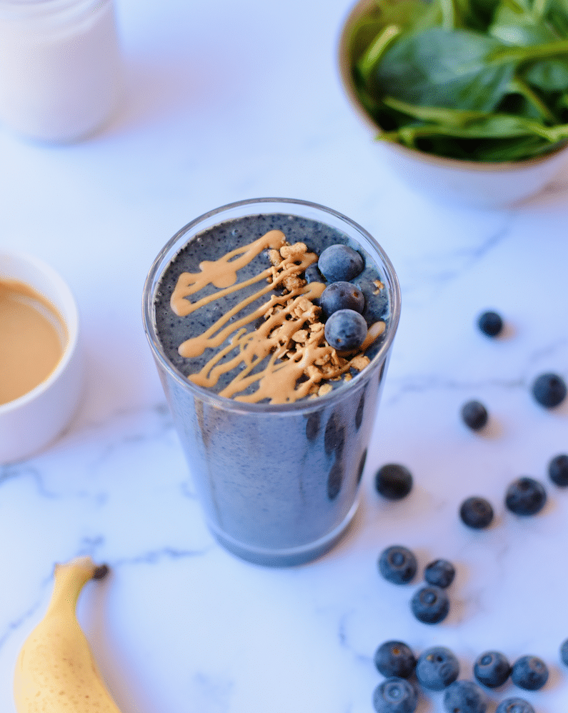 blueberry Peanut Butter Banana Smoothie