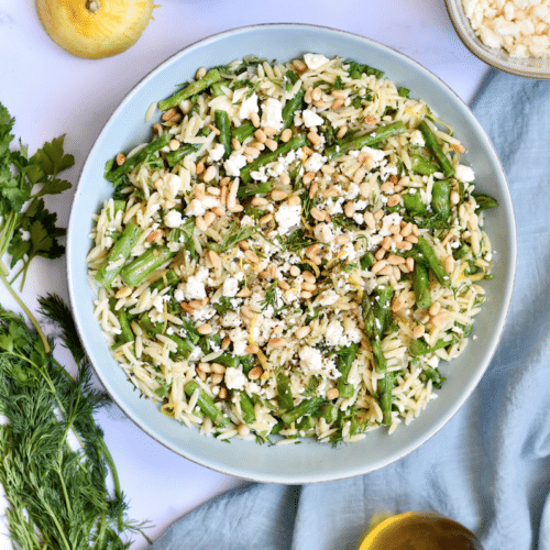 Asparagus Orzo With Lemon and Feta Super Safeway