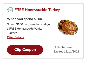 free turkey safeway coupon